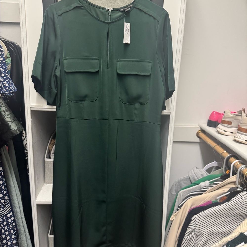 Easy to wear work dress,  hunter green